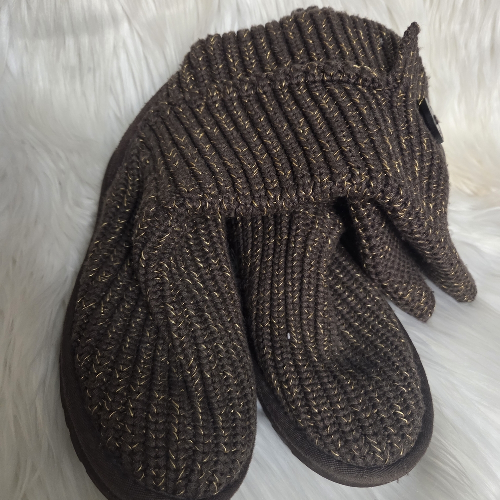 UGG Chocolate Knit Button Boots - image 5